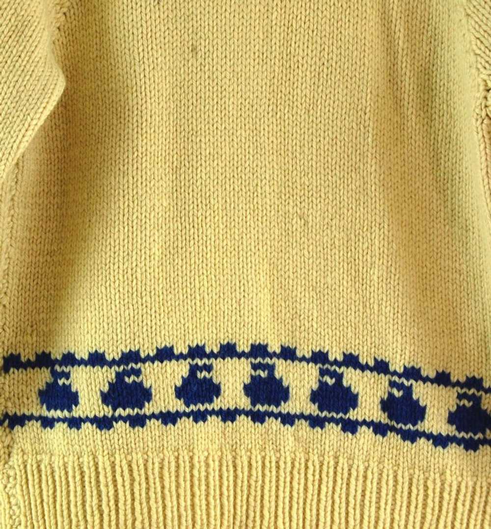 60s Curling Cowichan Sweater- XL - image 2