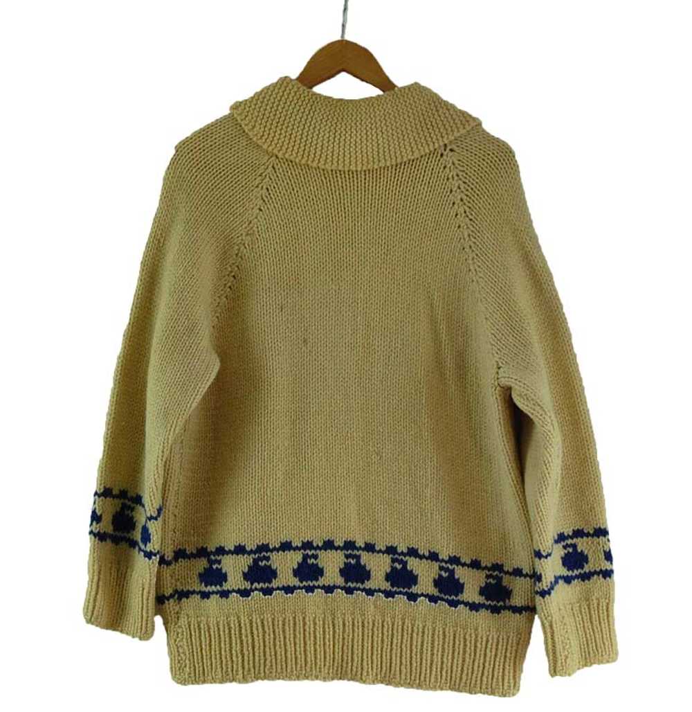 60s Curling Cowichan Sweater- XL - image 4