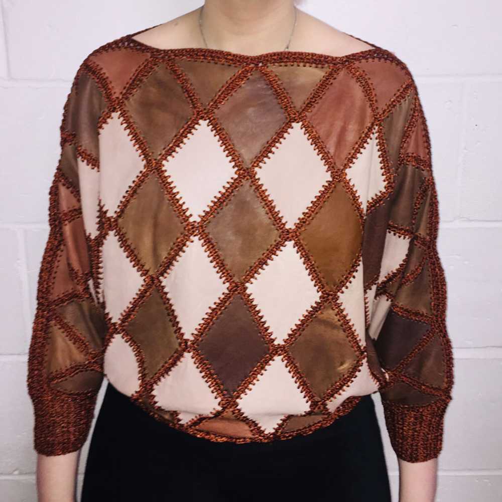 80s Brown And Beige Jumper – 12 - image 1