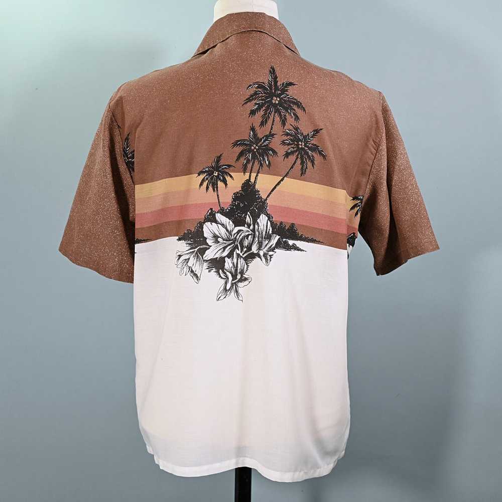 Dolphin California Vintage 70s Hawaiian Shirt, Pa… - image 9