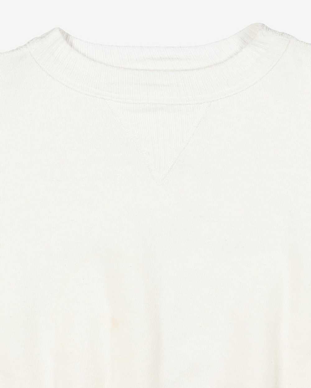 1940's superknit deadstock white sweatshirt - S - image 6