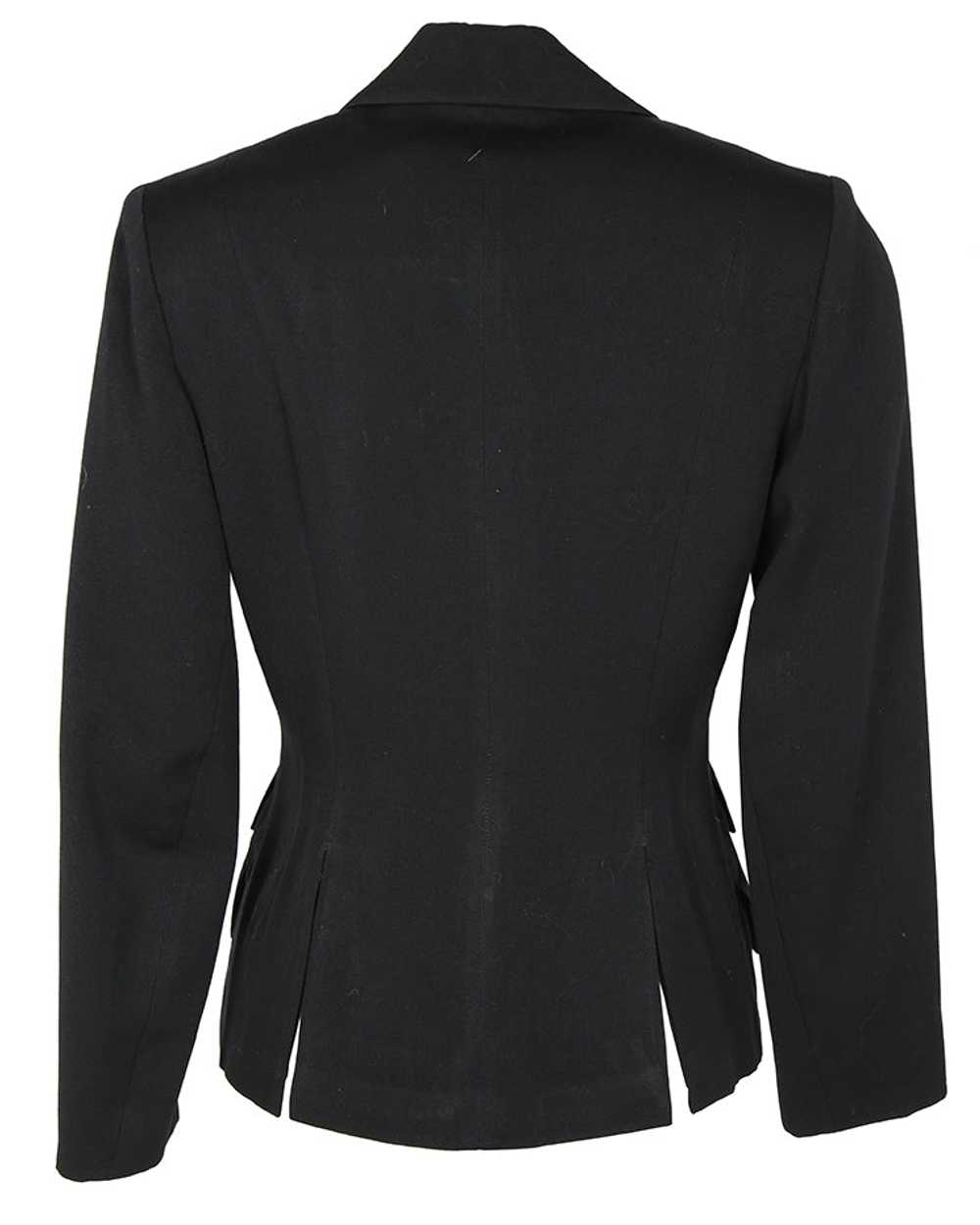 1940s Black Tailored Jacket - S - image 3