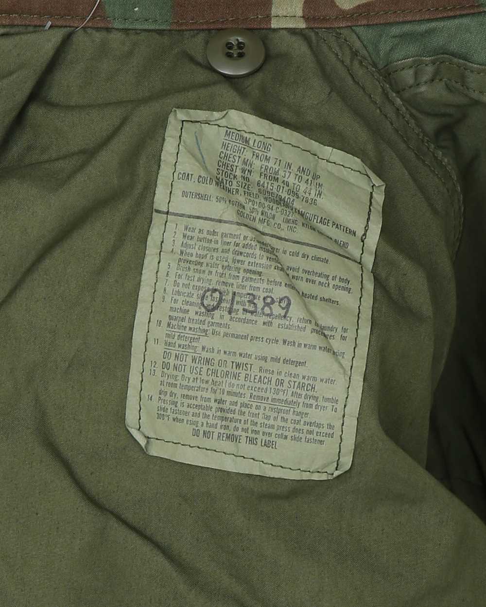 2000 US Army M81 Woodland Camouflage M65 Field Jacket… - Gem