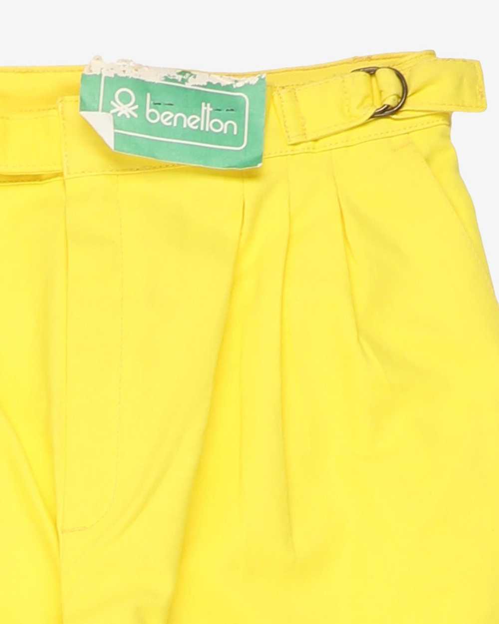 Benetton deadstock 1980's pleated high waisted tr… - image 12