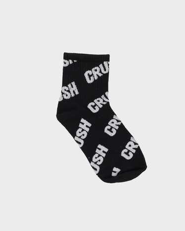 Crush All Over Patterned Black Socks - image 1