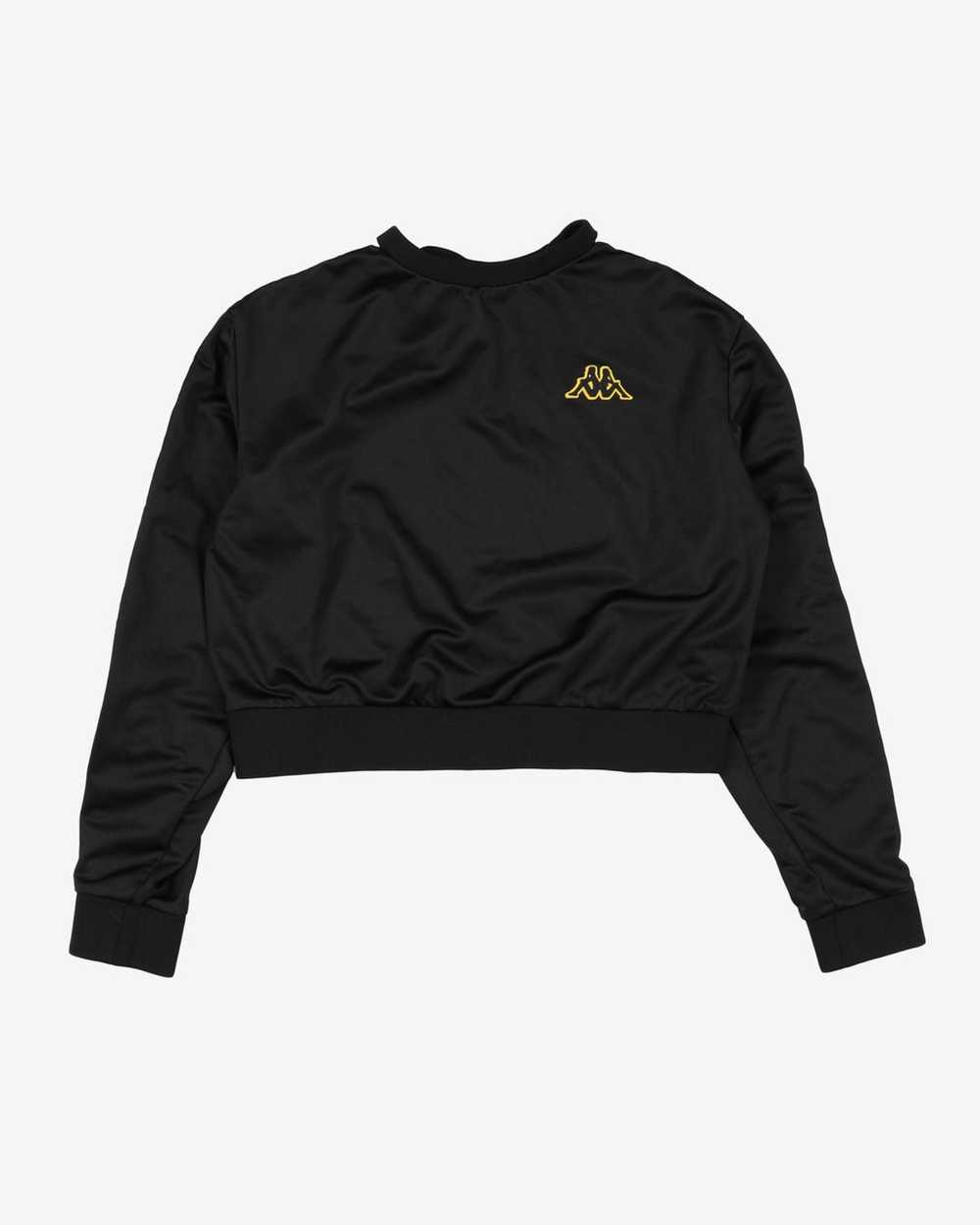 Kappa black sleeve logo track sweatshirt xs Gem