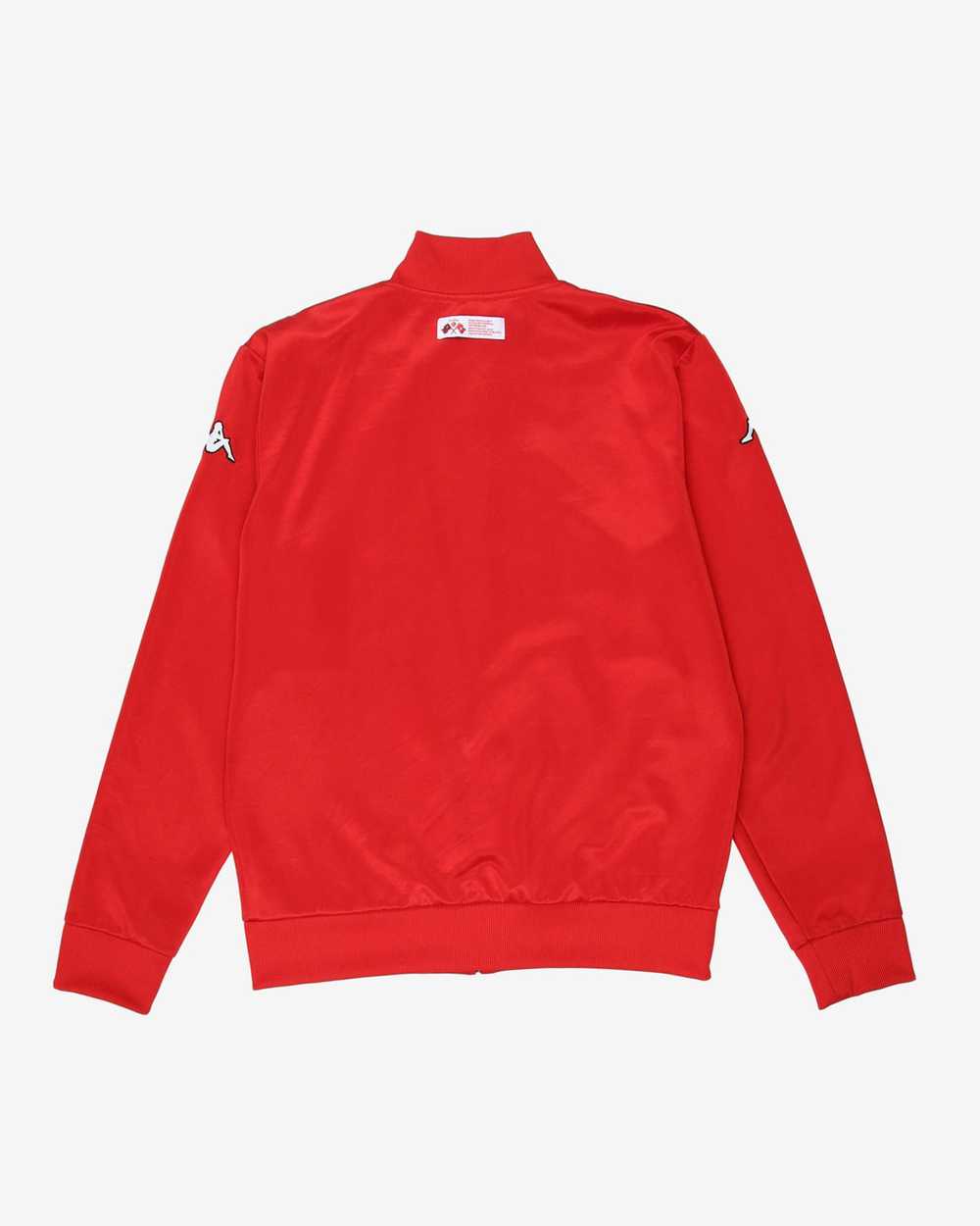 Kappa suisse red logo zip up track sweatshirt - l - image 4