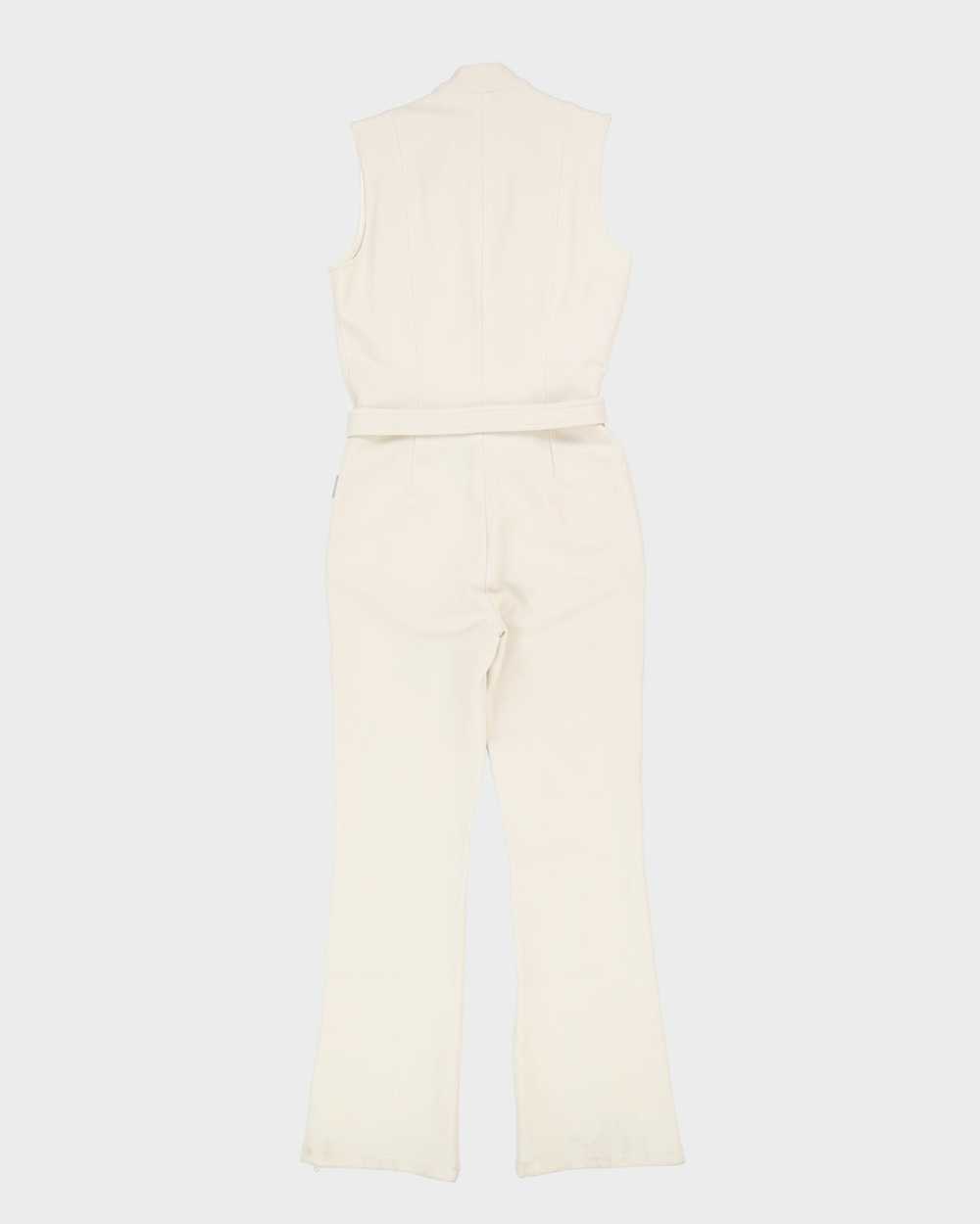 Moncler Cream With Matching Belt Ski Salopettes -… - image 2