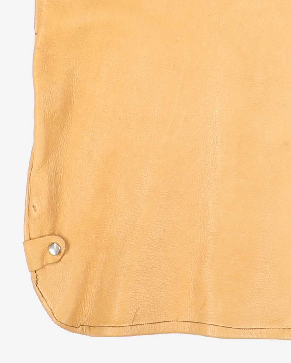 Vintage 1950s Buckskin Leather Jacket - L - image 4