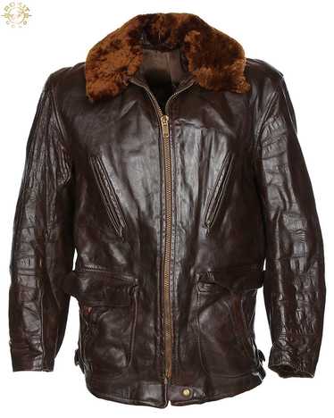 Vintage 40s Horsehide Leather Jacket - M - image 1