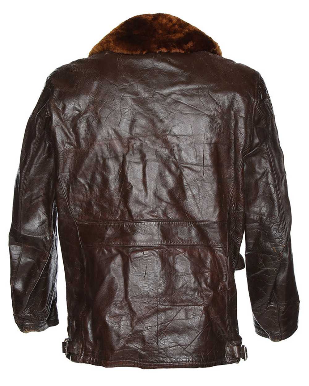 Vintage 40s Horsehide Leather Jacket - M - image 6