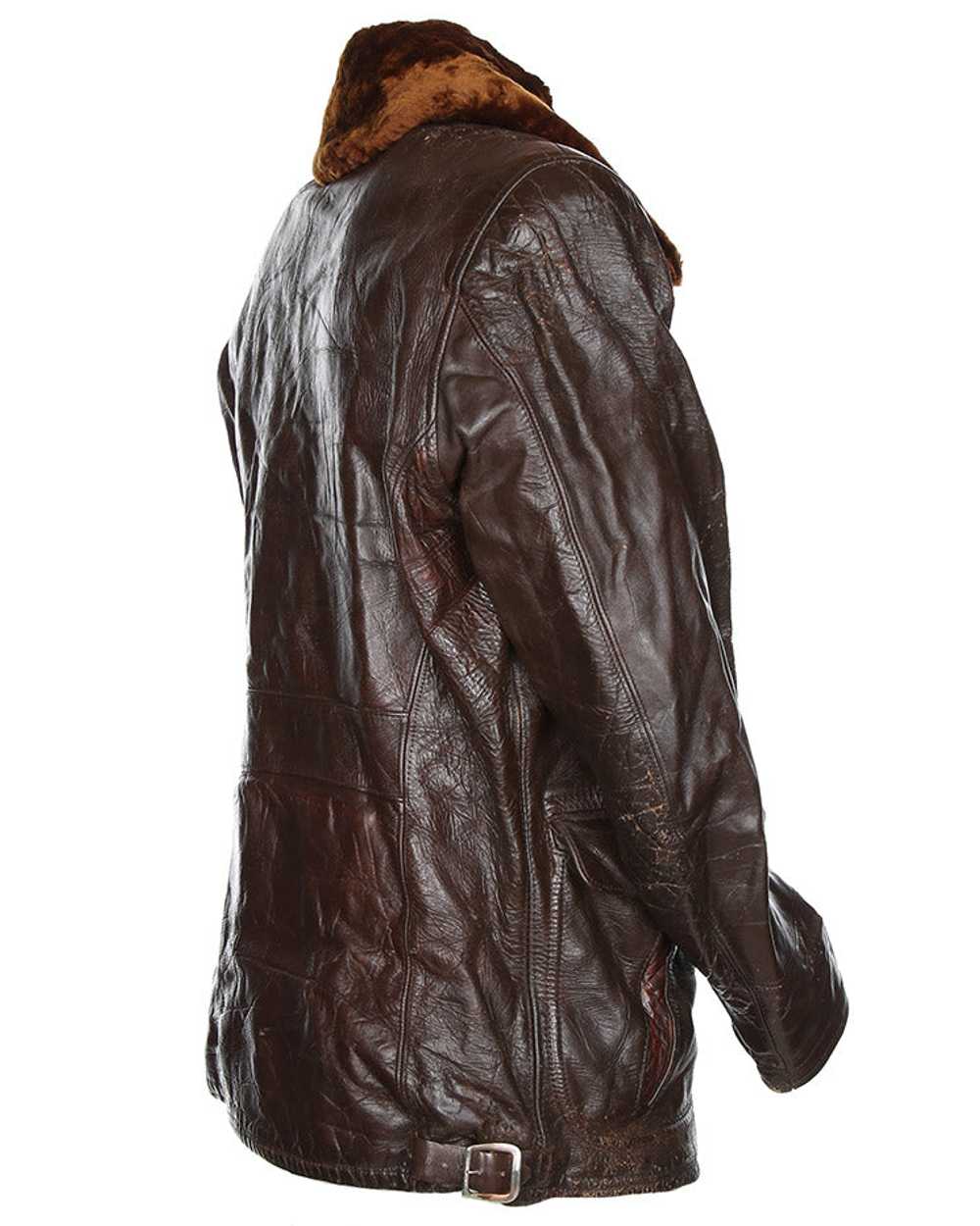 Vintage 40s Horsehide Leather Jacket - M - image 7