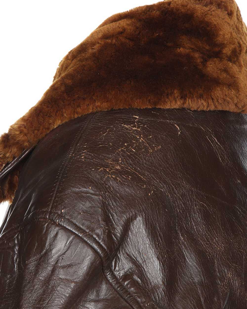 Vintage 40s Horsehide Leather Jacket - M - image 8