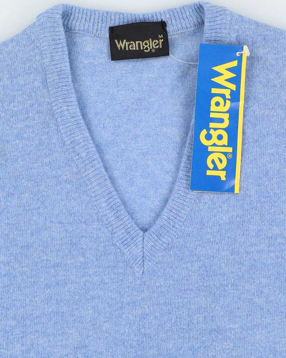 Vintage 70s Deadstock With Tags Wrangler Blue Swe… - image 3