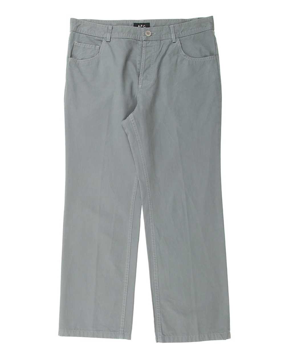 Vintage A. P. C. cotton straight leg trousers - W… - image 1