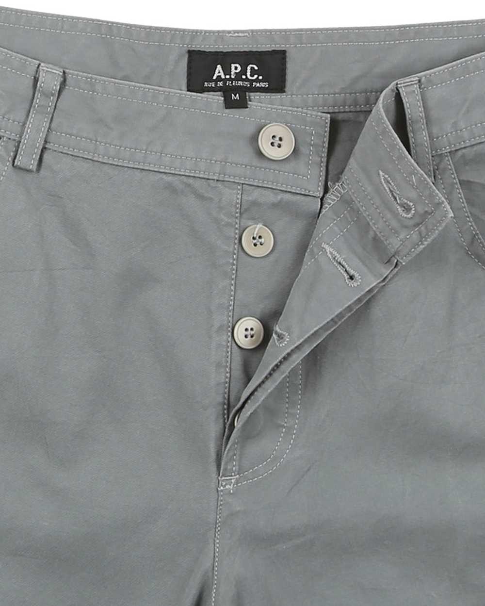 Vintage A. P. C. cotton straight leg trousers - W… - image 4
