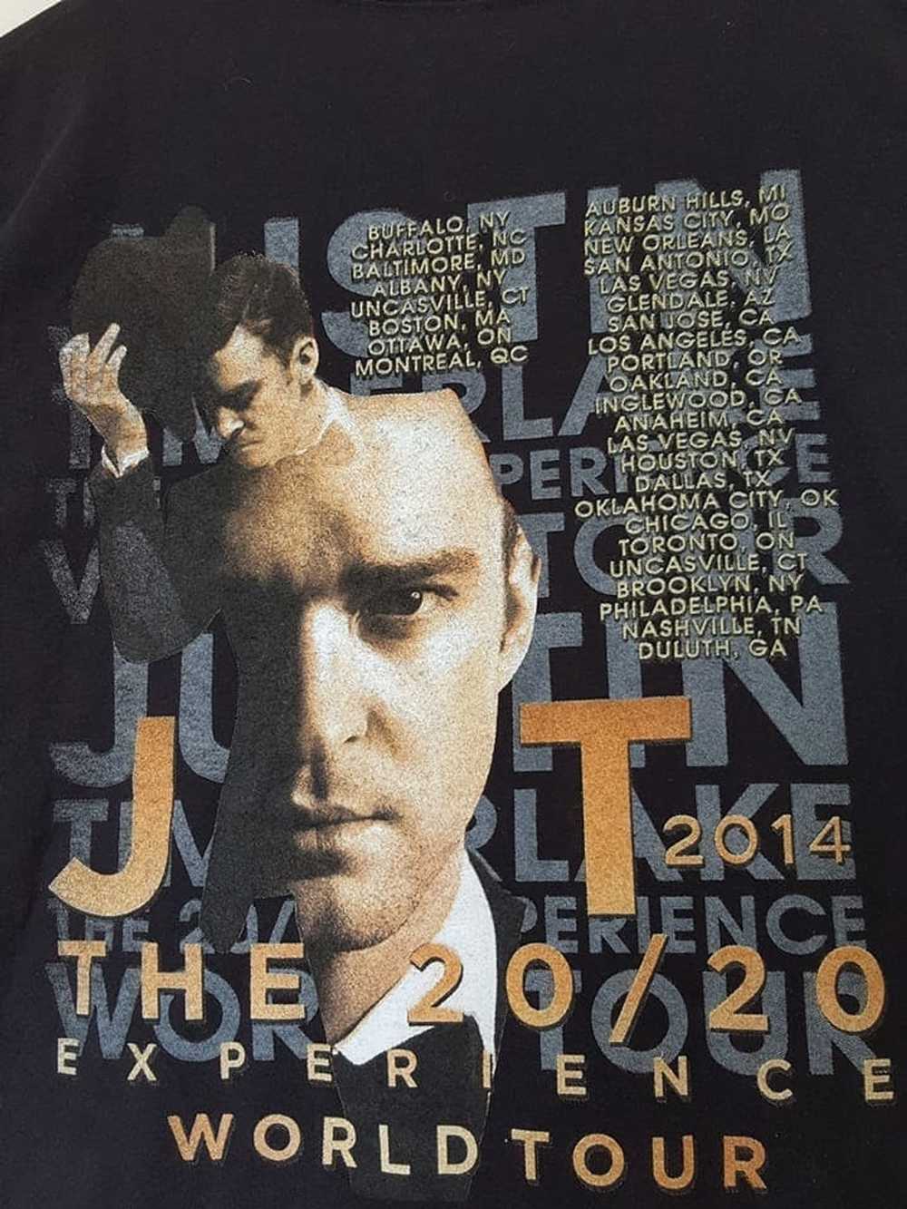 Tour Tee Justin Timberlake The 20/20 Experience W… - image 4