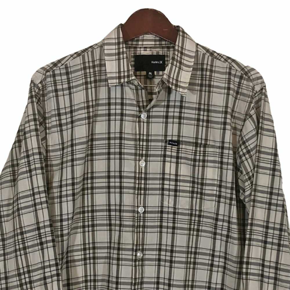 Hurley Hurley Brown Beige Plaid Outdoor Shirt Men… - image 2