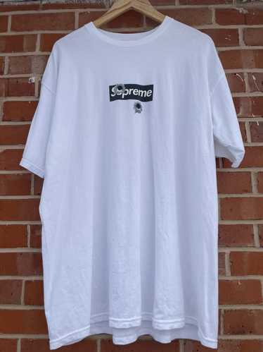 DS SUPREME FW12 Tienda Shibuya Apertura Caja de Balas Logotipo Camiseta  BLANCA Pequeña