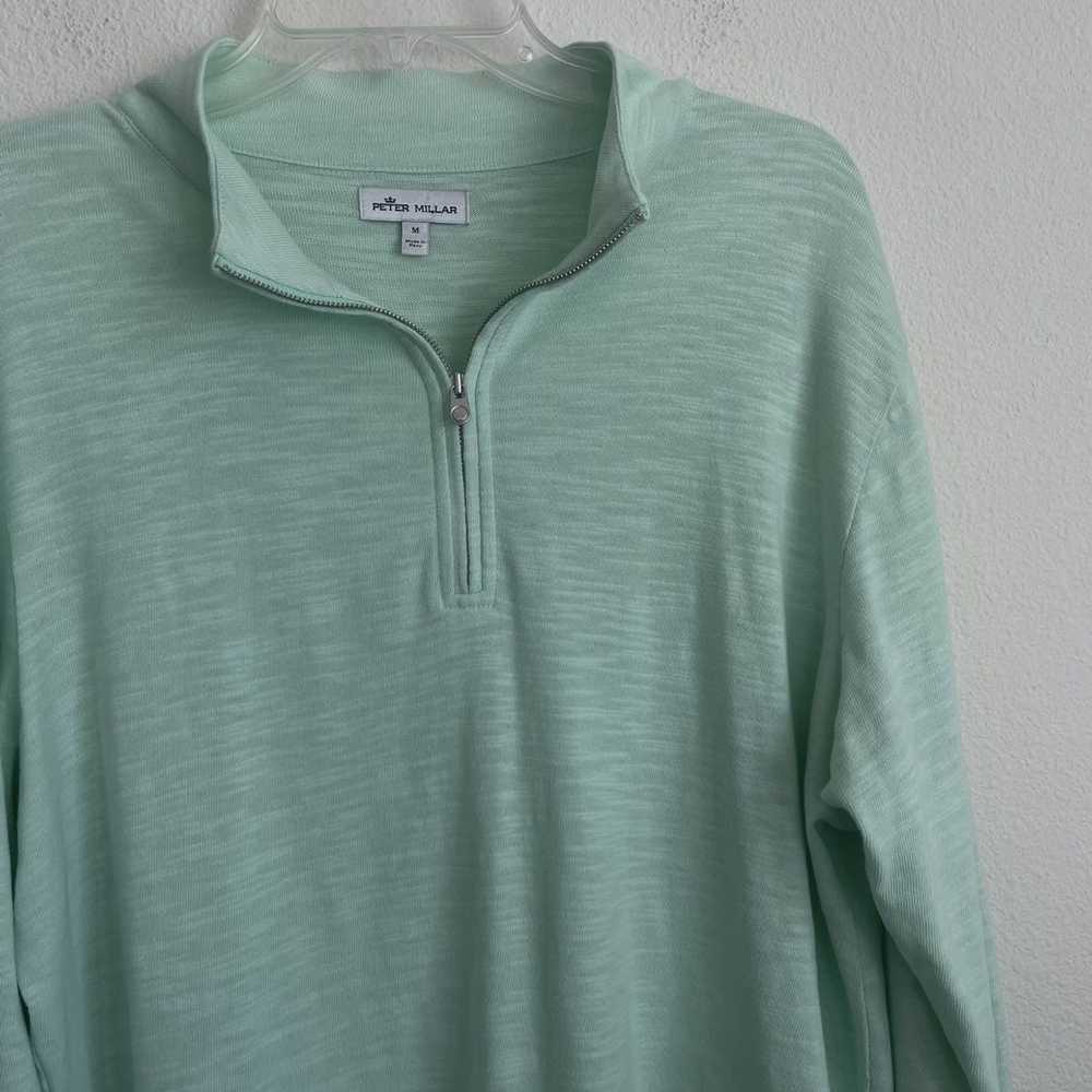 Peter Millar Peter Millar 1/4 Half Zip Heather Mi… - image 2