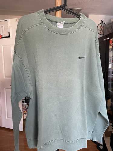 Vintage Nike Tonal Sweatshirt Crewneck Men Large Blue Spell Out 90s Made In  Usa