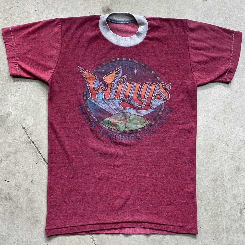 Band Tees × Tour Tee × Vintage Vintage 1976 Wings… - image 1