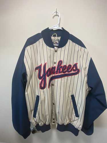 New York Yankees Nike Cooperstown Collection V-Neck Pullover Windbreaker -  Navy/White