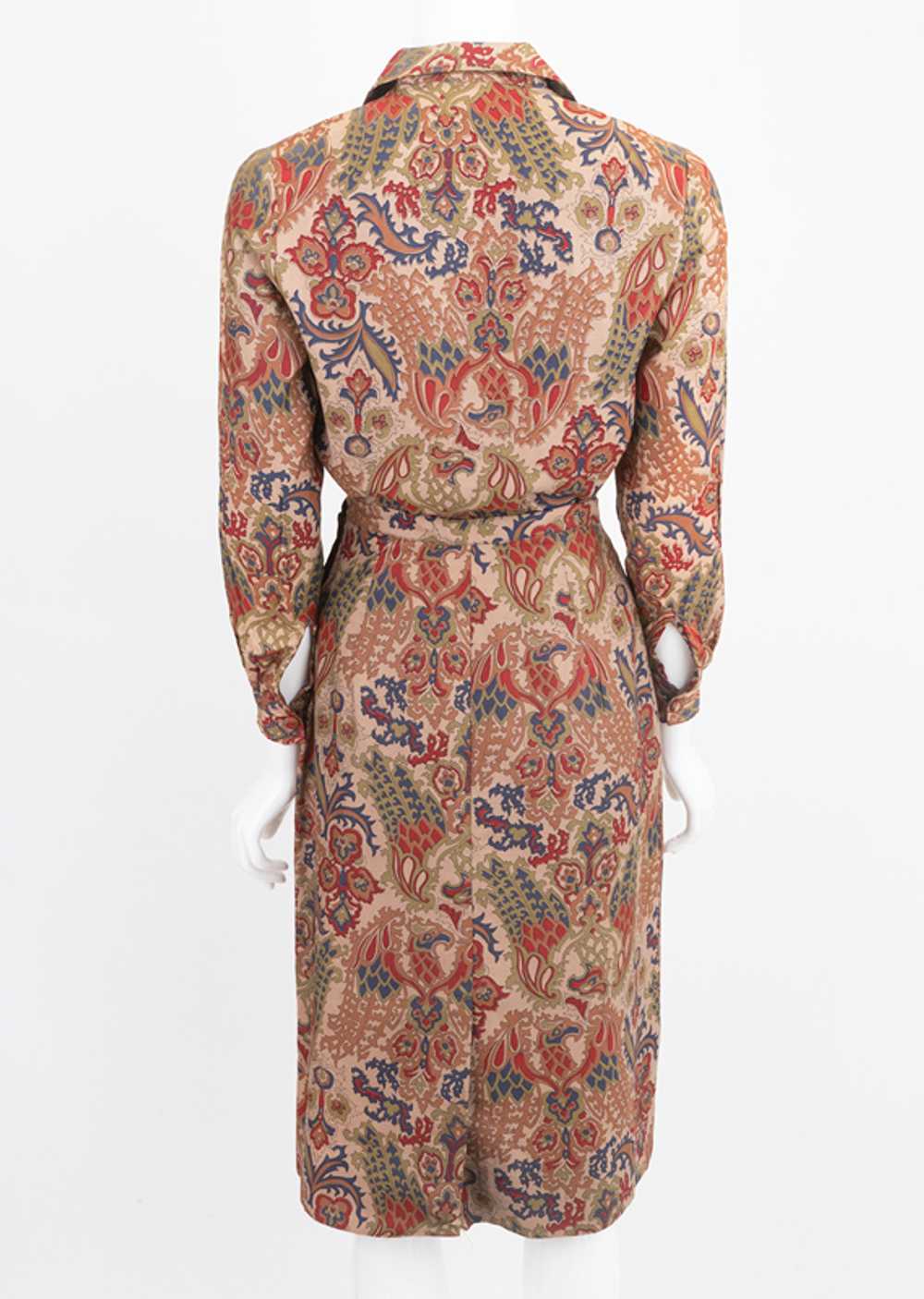 Early 1960s Paisley Cotton Dress - image 3