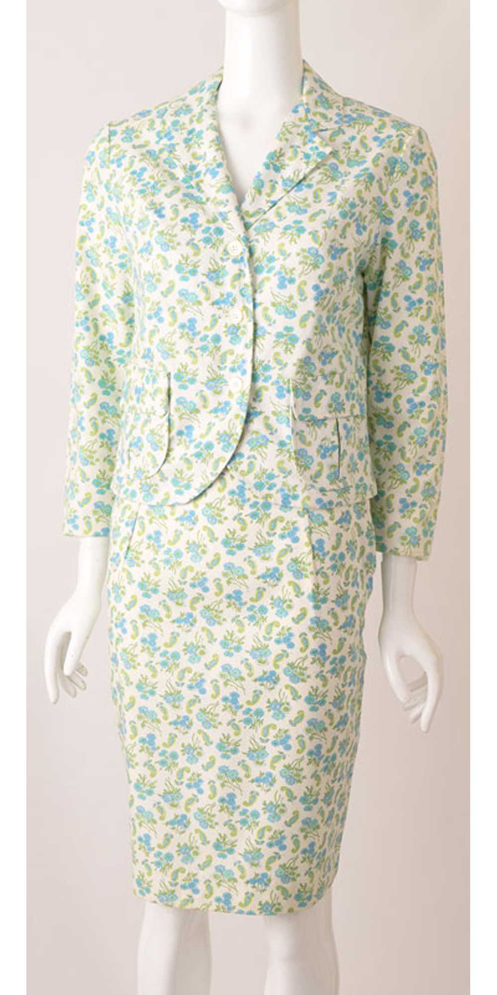 60s Vintage Cotton Suit - image 3