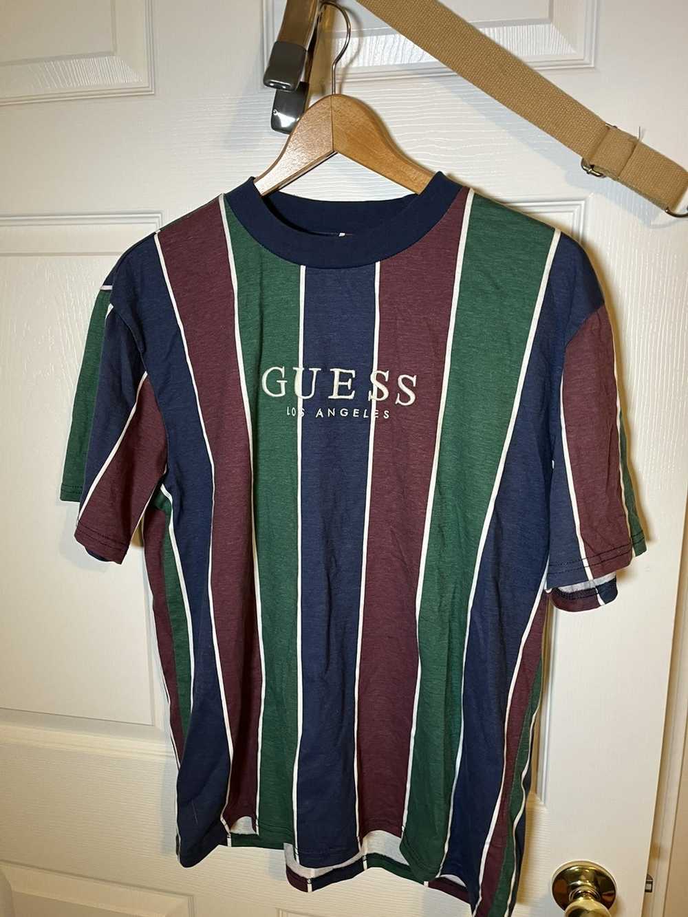 Guess Surfer stripe burgundy, navy, and green - image 2