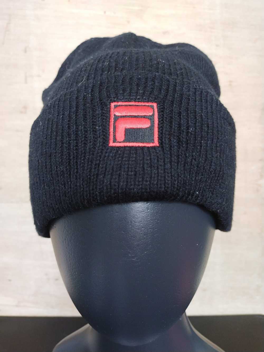 Fila × Hat × Streetwear Fila beanie black #636 - image 1