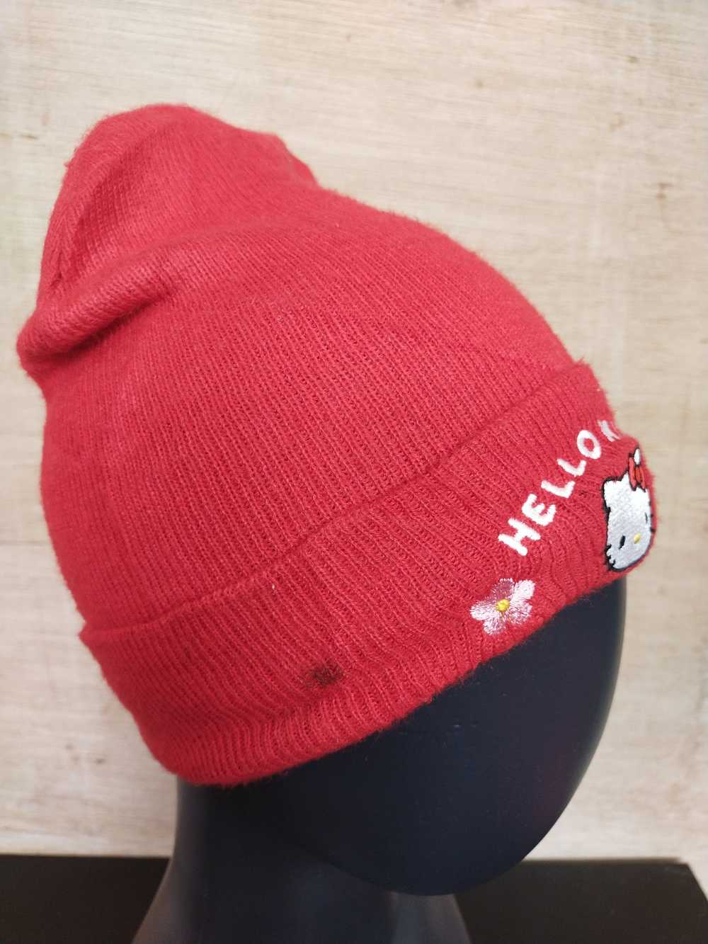 Hat × Streetwear Hello Kitty beanie red #632 - image 3
