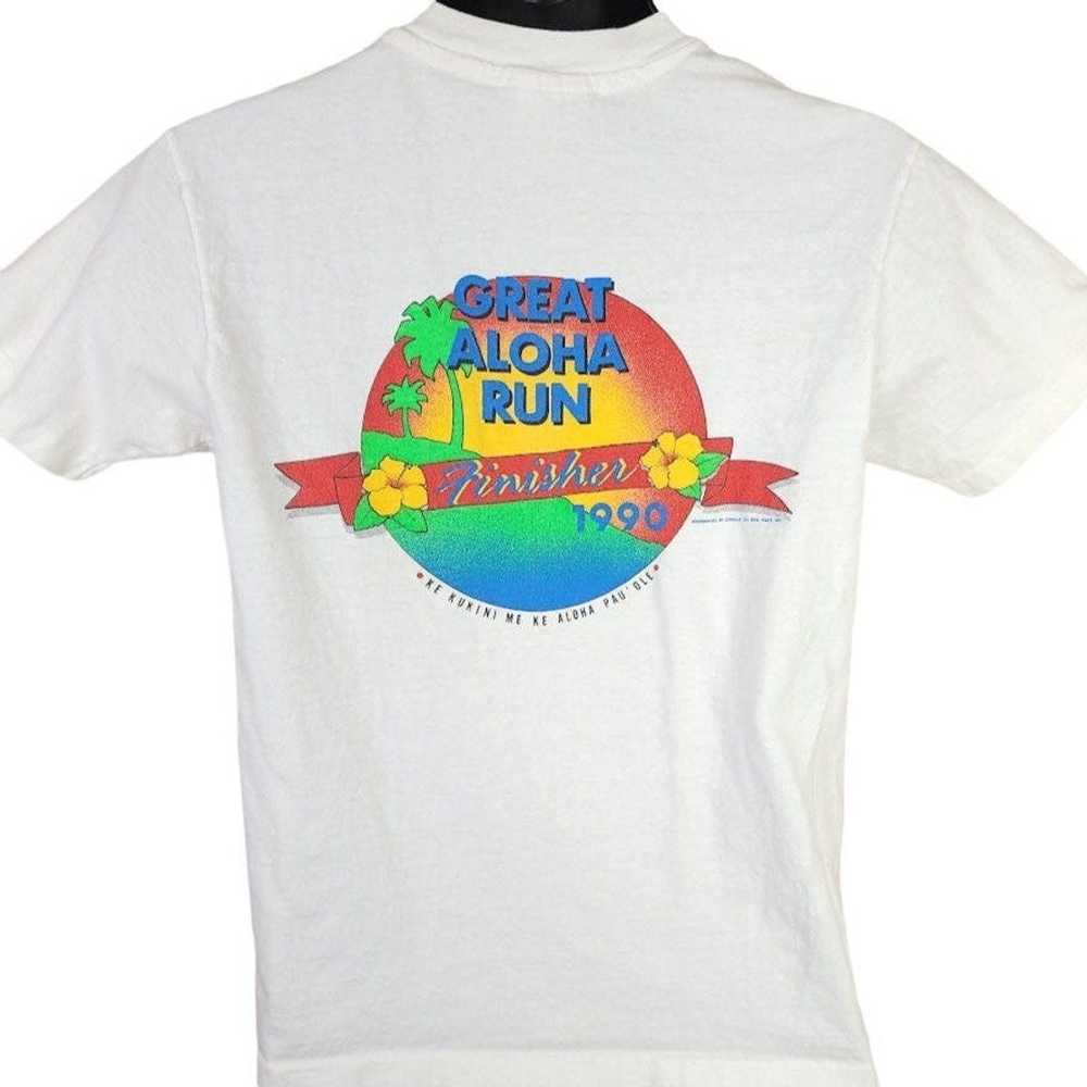 Vintage Great Aloha Run T Shirt Vintage 90s 1990 … - image 3