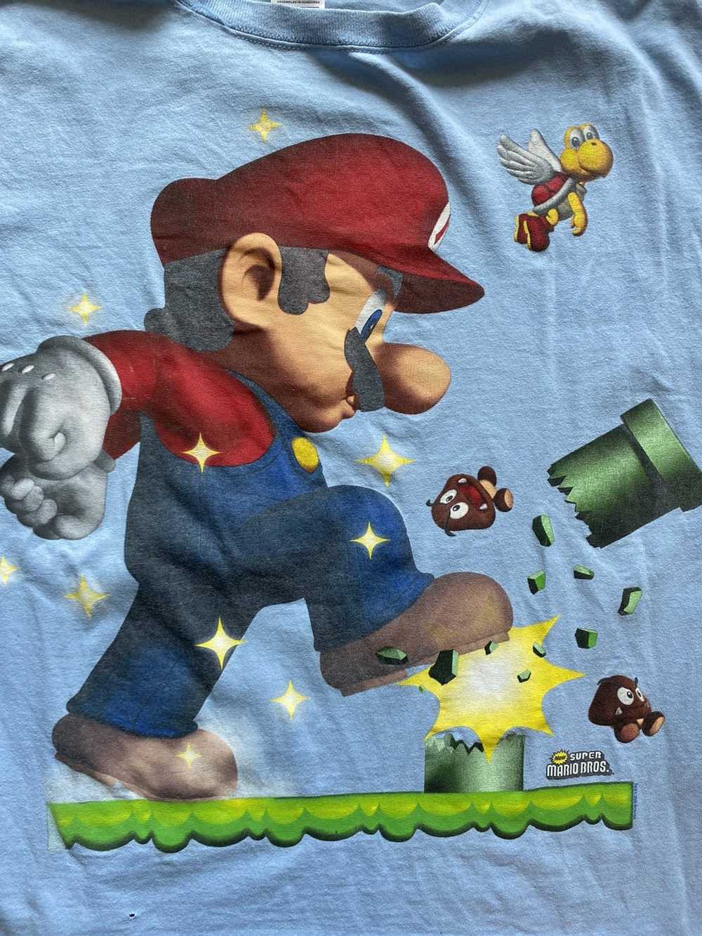 Vintage *RARE* Super Mario Bros T-shirt Vintage - image 4