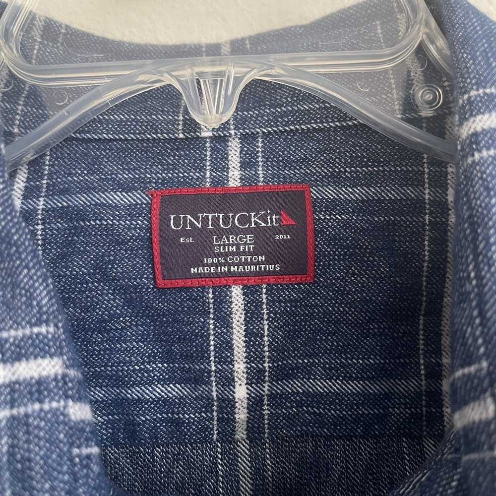 UNTUCKit UNTUCKit Heather Checks Button Down Long… - image 5