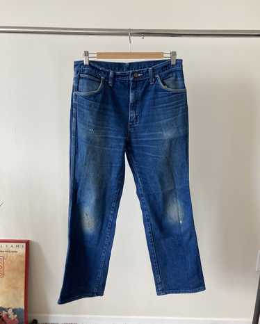 Amazing 1970s Studded Western Flare Bellbottom Denim Jeans