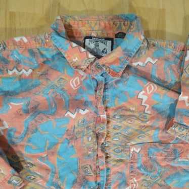 Hawaiian Shirt × Vintage Vintage Abstract Geometri