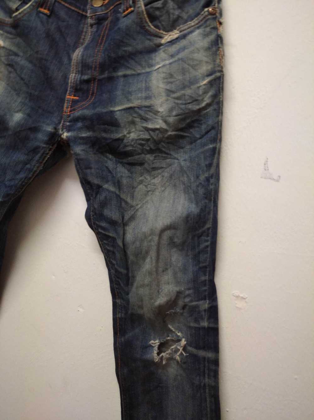 Distressed Denim × Nudie Jeans Nudie distressed d… - image 11