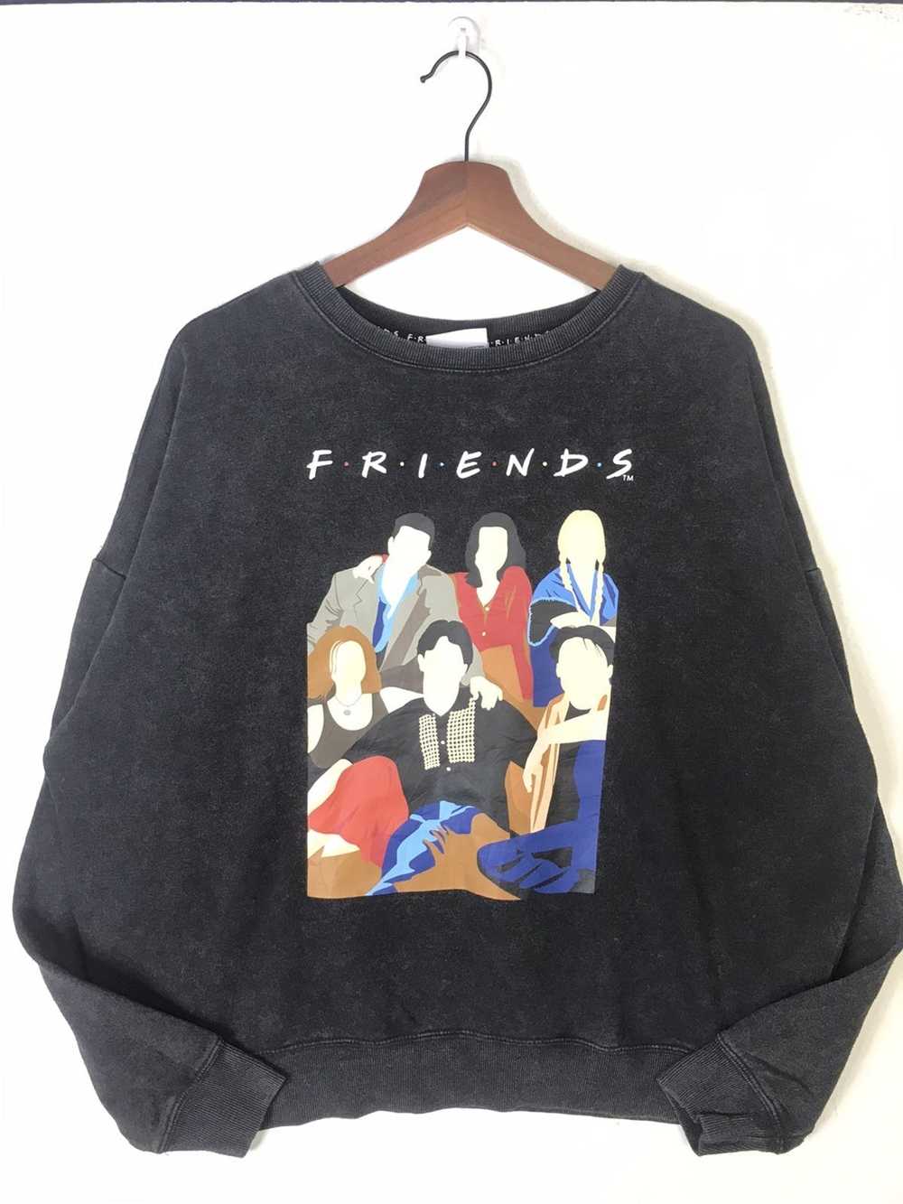 Movie × Streetwear FRIENDS Movie Washed Overdyed … - image 2
