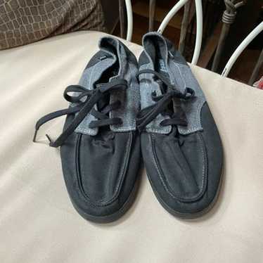 Reef Reef Lace Up Canvas Shoes Black Grey Size 13