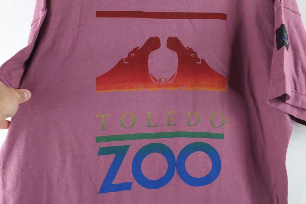 Vintage NOS Vintage 90s Toledo Zoo Rainbow Short … - image 5