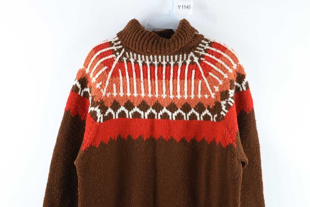 Vintage Vintage 70s Mid Century Modern Knit Turtl… - image 2