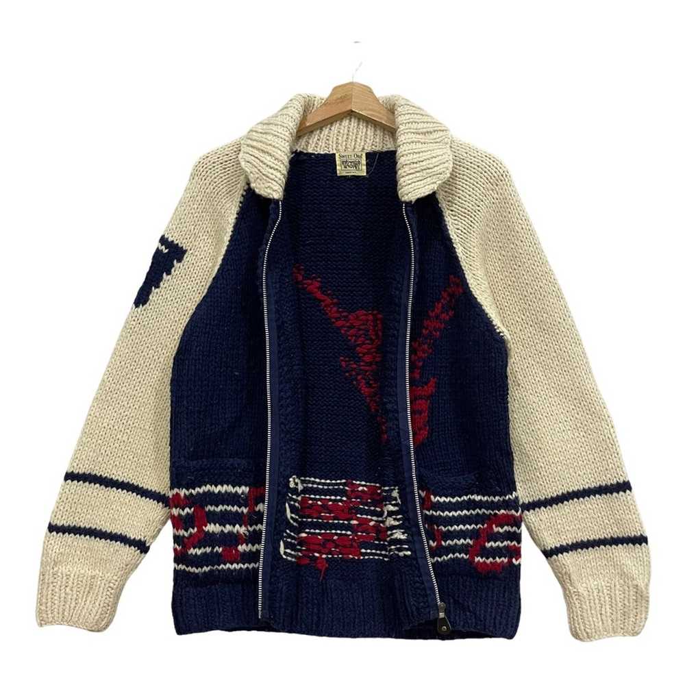Coloured Cable Knit Sweater × Japanese Brand × Vi… - image 5