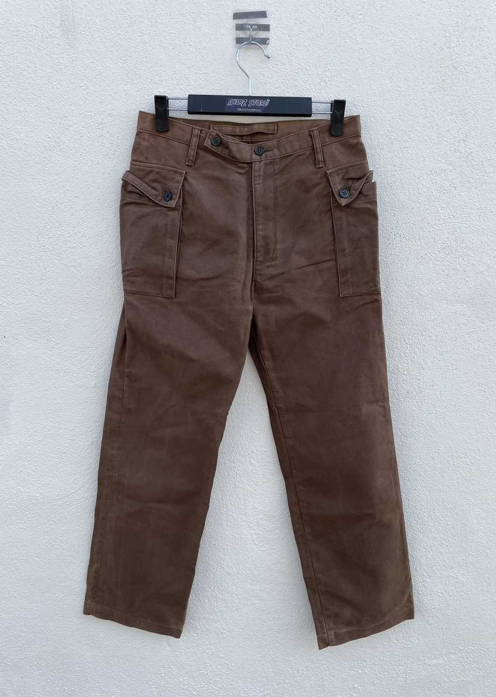 Japanese Brand GGG Pour Homme Cargo Pocket Pants - Gem
