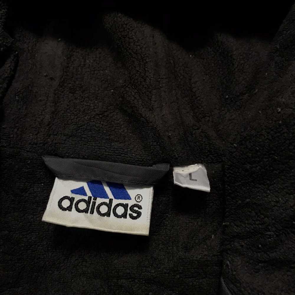 Adidas × Vintage Vintage Adidas Fleece Anorak Hal… - image 8