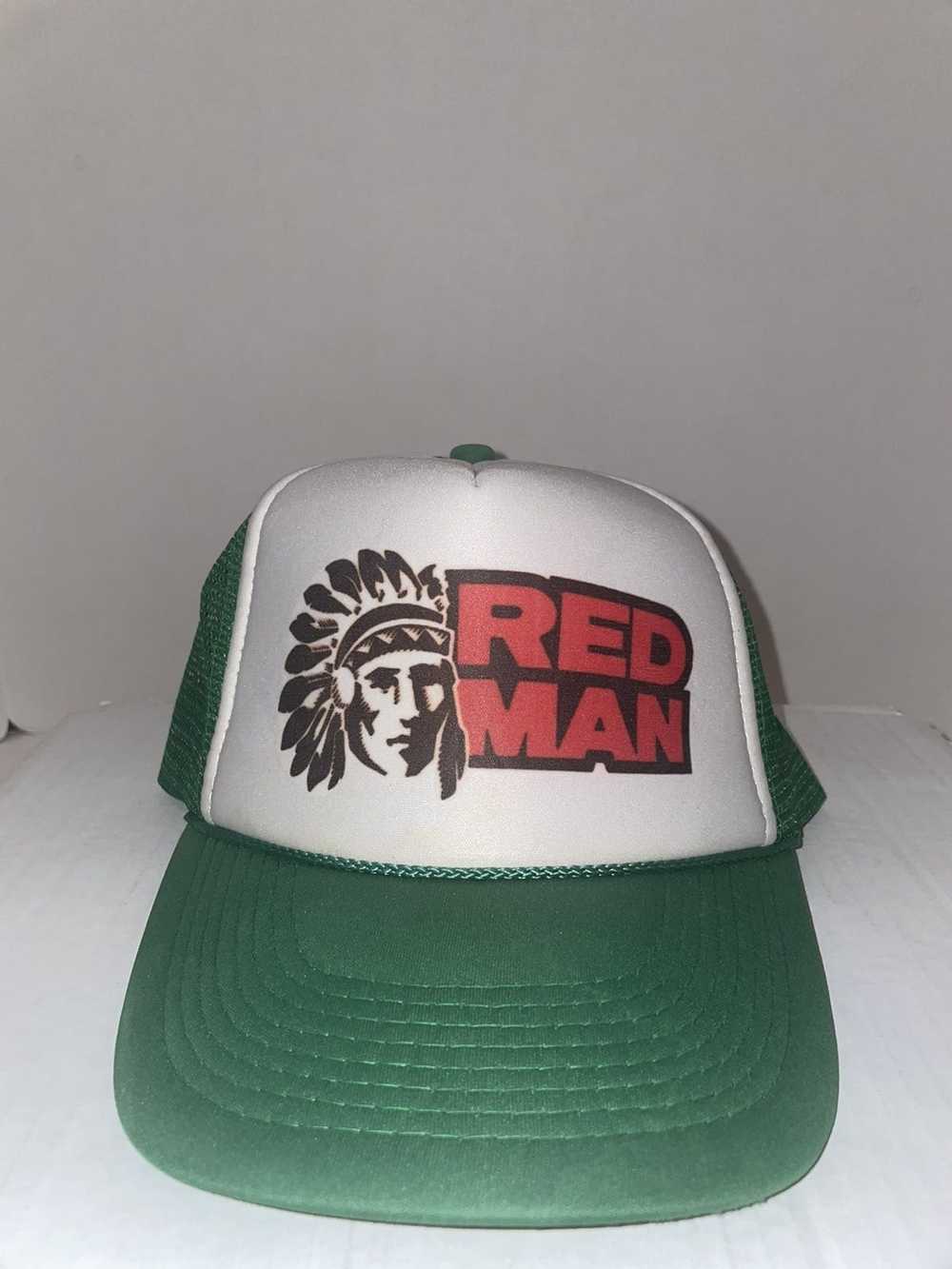 Vintage Vintage Red Man Nissun Trucker Snapback - image 1
