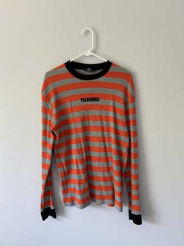 Pleasures Pleasures Orange And Grey Thermal Long S