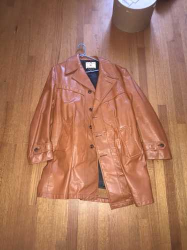 Field And Stream Vintage leather trench coat