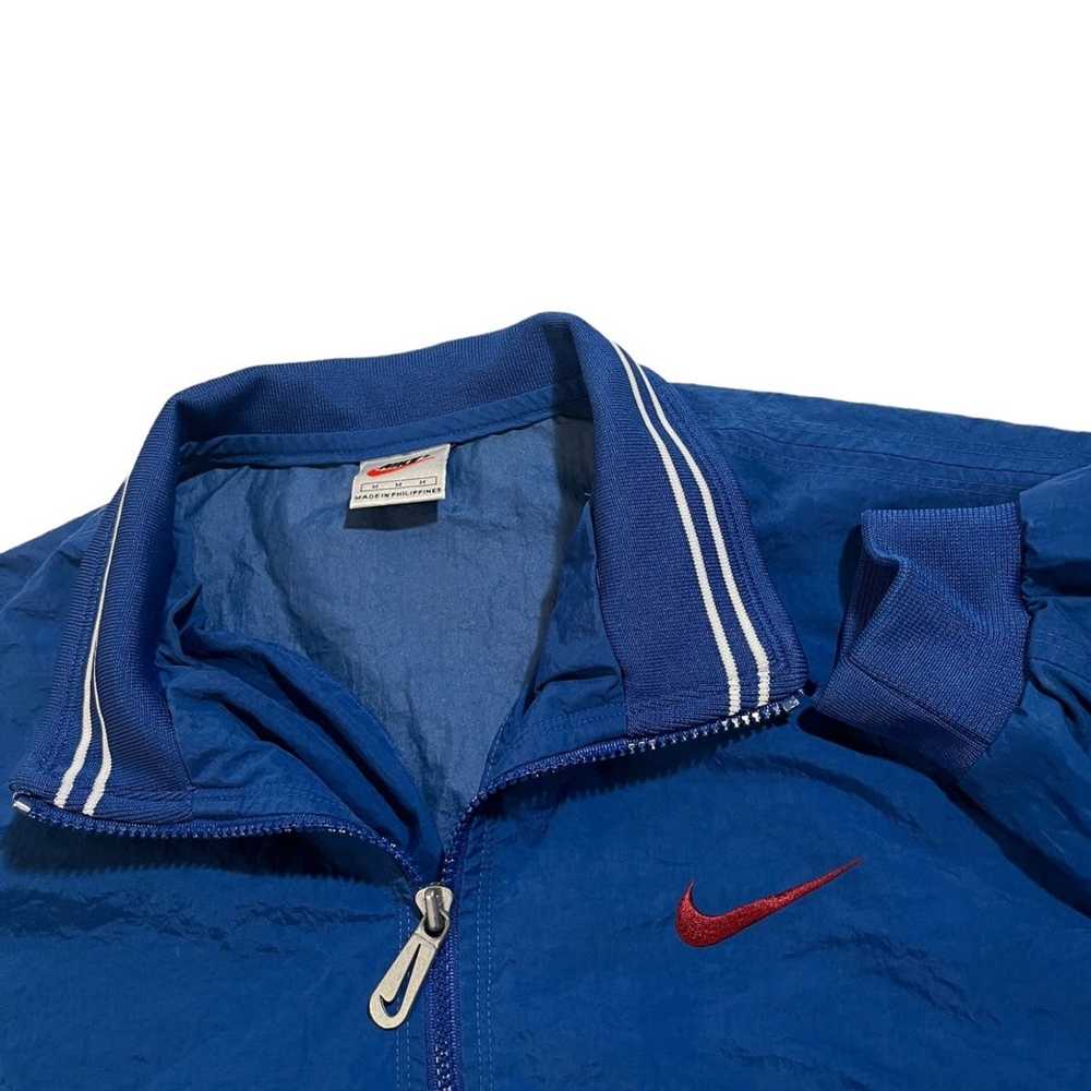 Nike × Vintage 90s Nike 1/2 Zip Back Spellout Jac… - image 2