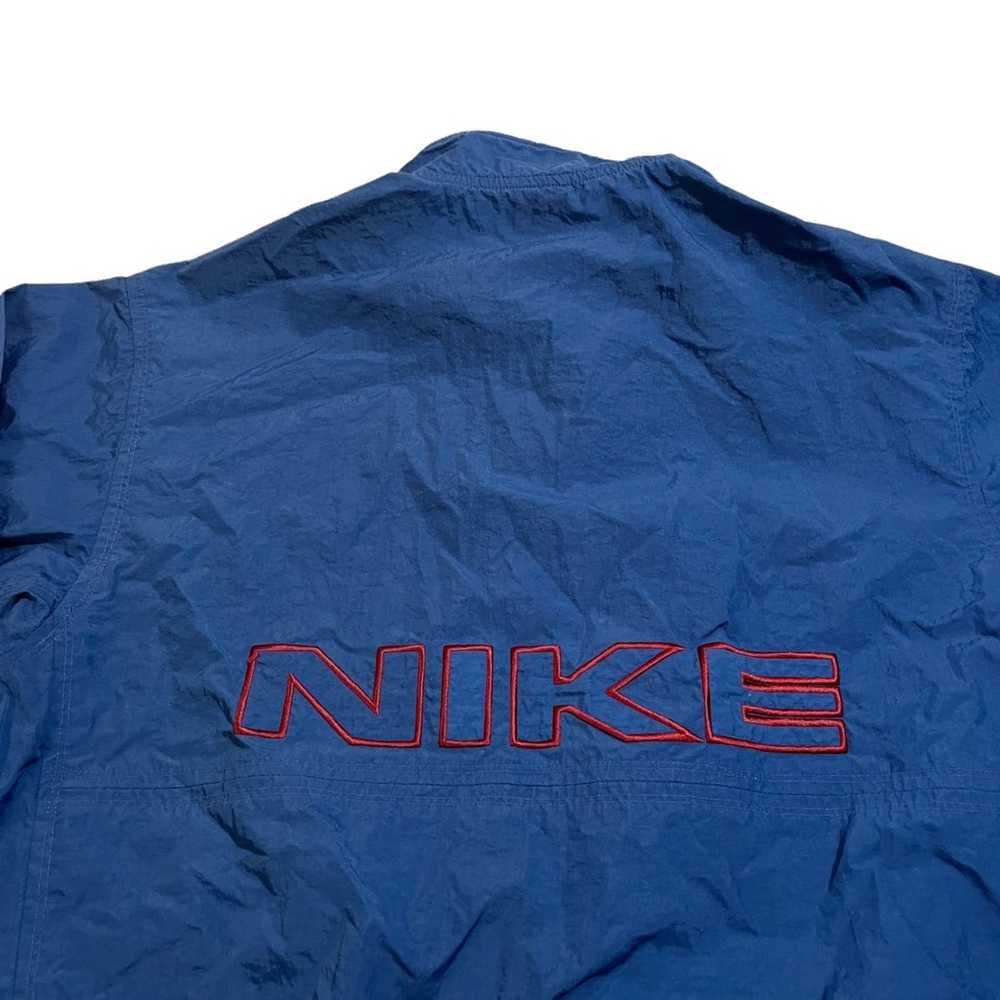 Nike × Vintage 90s Nike 1/2 Zip Back Spellout Jac… - image 5